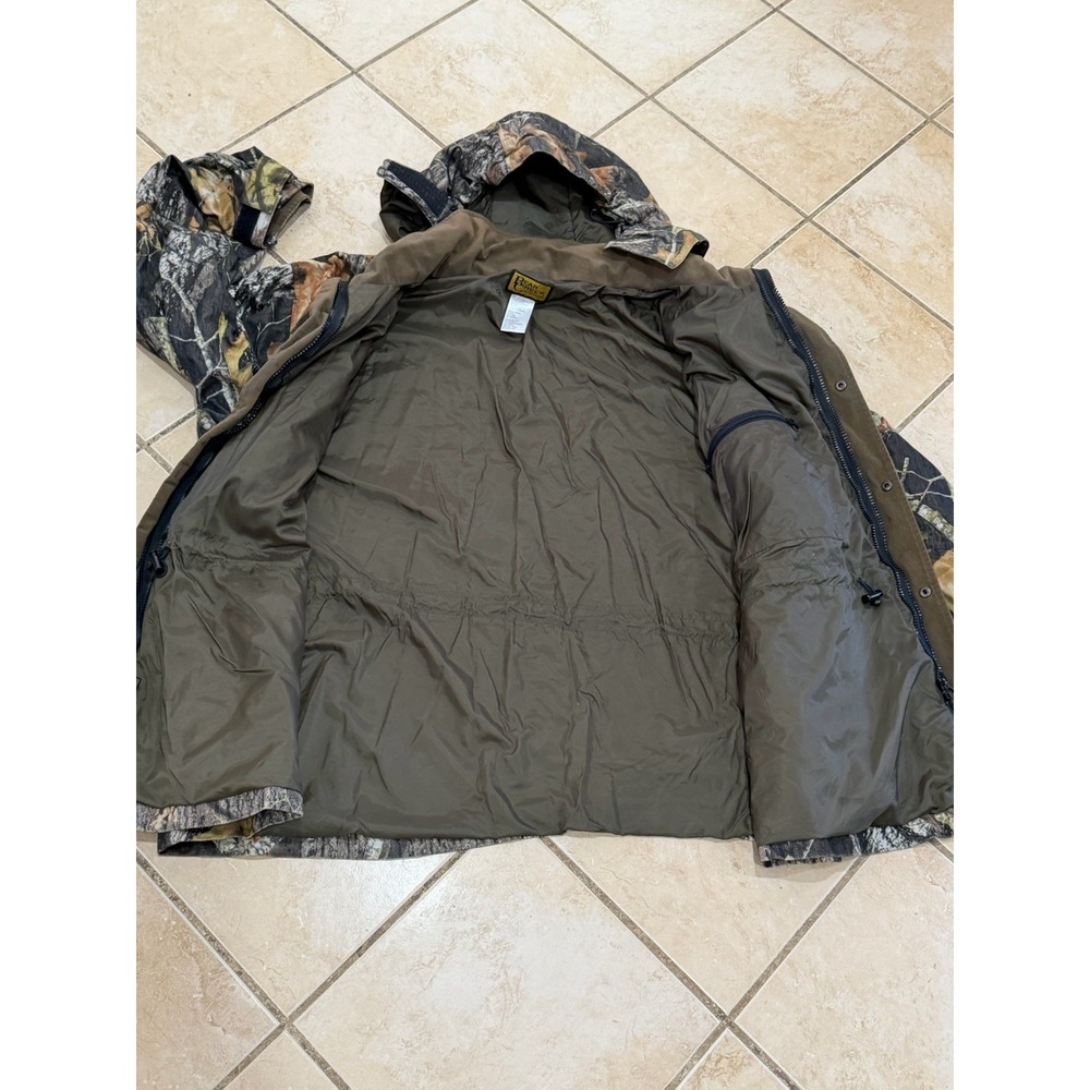 Bear Creek Outfitters Mossy Oak Camouflage Coat Jacket Mens Size 2XL Full Zipper - Picture 13 of 16